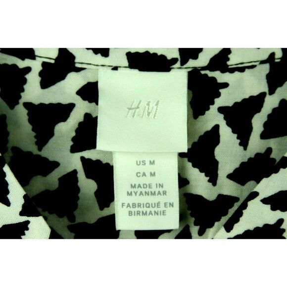 H&M Dress Long Sleeves Pullover V-Neck Womens Medium FLAW missing 1 button - Picture 9 of 9